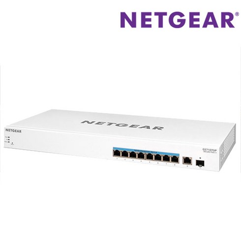 넷기어 기가 8포트 SFP POE 480W 허브 GS710TUP