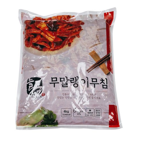 늘품 무말랭이무침 4kg 무말랭이장아찌 보쌈 족발, 1개