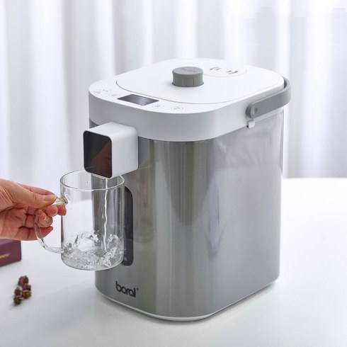 스마트 자동급수 원터치 보온포트 스텐 STS304 전기주전자 분유포트 컵라면 여행 휴대, 원터치 보온포트 5L