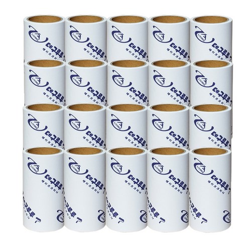 국산 테이프크리너 돌돌이 찍찍이 먼지테이프 리필, 100리필만 20개 (6mx20), 1개