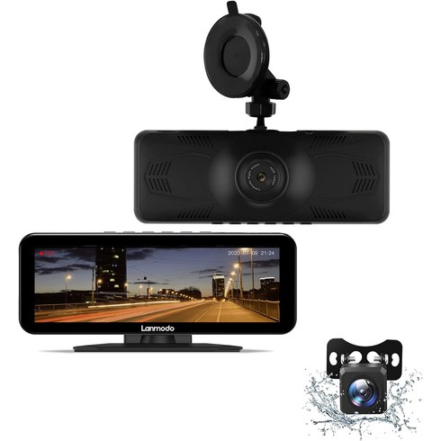 란모도 블랙박스 Lanmodo Vast Pro 대시 카메라 1080P 풀 HD 500만 화소 초강력 야간 투시경 나이트비젼 후방카메라포함, 전면+후면 카메라