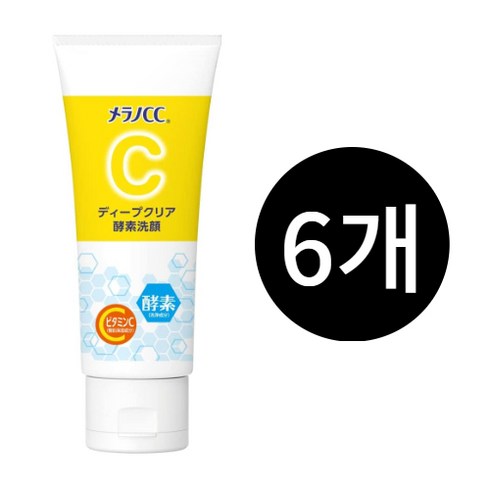 로토제약 멜라노 CC 딥 클리어 효소 세안제, 130g, 6개