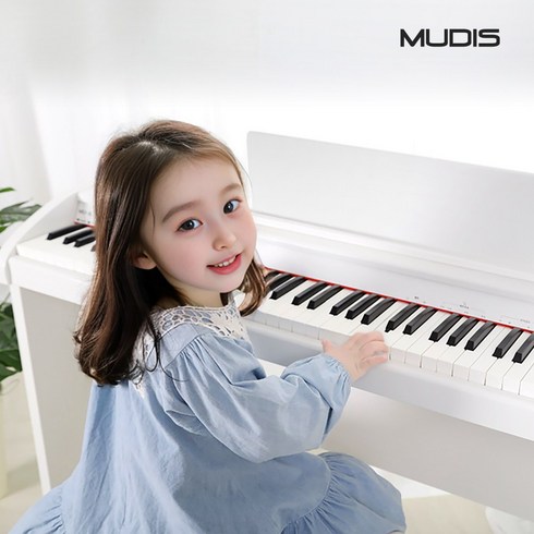뮤디스 전자 디지털피아노 MU-8H 웨이티드 88건반, 퓨어화이트, 색상:퓨어화이트