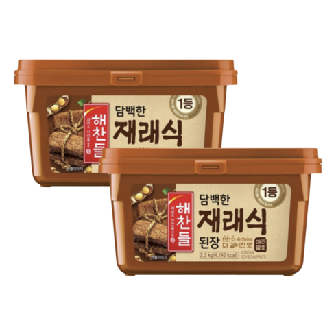 해찬들된장 - 해찬들 재래식 된장, 2.3kg, 2개