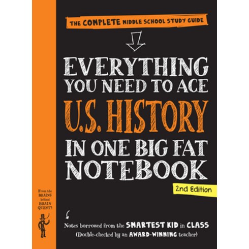 (영문도서) Everything You Need to Ace U.S. History in One Big Fat Notebook 2nd Edition: The Complete Mi... Paperback, Workman Publishing, English, 9781523515943