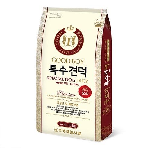 천하제일사료 특수견덕 15kg, 1개