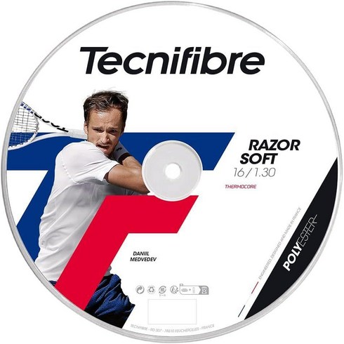 테크니화이버 테니스 스트링 RAZOR SOFT 130 200m 롤 04RRAS130N, 기본