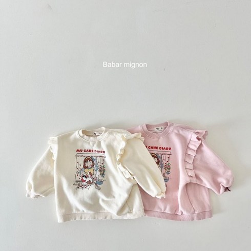 [재재랑] 바바미뇽 소녀롱맨투맨 여아 가을 겨울 맨투맨