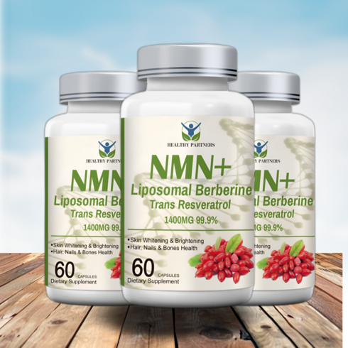 HEALTHY PARTNERS NMN - HEALTHY PARTNERS NMN+리포조말 베르베린 트랜스 레스베라트롤 피세틴 퀘르세틴 1400mg 고순도 99.9% 니코틴아미드 NAD, 3개, 60정