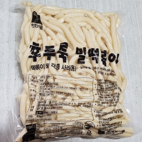 누들떡 - 평화식품 후루룩 밀떡볶이1kg원형, 1kg, 1개