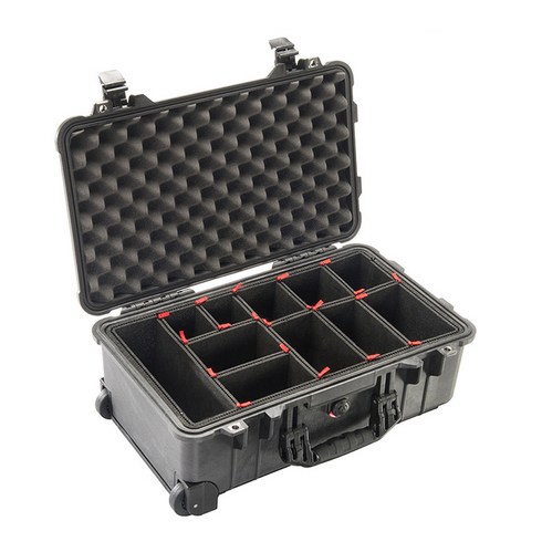 펠리칸 1510TP 미듐 캐리온 하드케이스 블랙 (With TrekPak Divider System) /펠리칸케이스 /펠리칸가방, 펠리칸 1510TP 미듐 블랙 (TP Divider), 1개