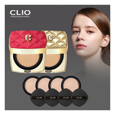 [클리오] CLIO 2023 레더에디션 뉴 마그넷 팩트 본품2+리필4, 21호 보통피부용, 상세 설명 참조, 색상:21호