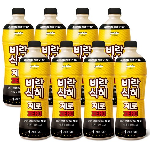 팔도 비락식혜 제로, 8개, 1.5L