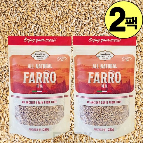 Farro Made in Italy - 파로 FARRO 고대곡물 파로 이탈리아 착한탄수화물, 2개, 280g