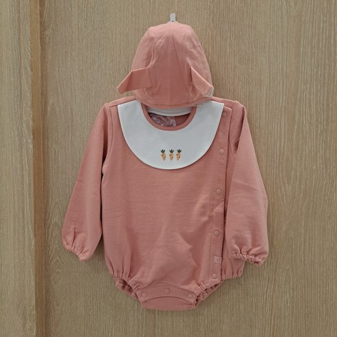 [압소바 해피랜드] 봄 가을 초겨울 유아 남아 여아 캐로 바디슈트 SET HX5-106P1