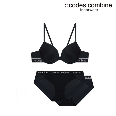 코데즈컴바인이너웨어 브라1+팬티2 블랙 브라세트(CCWBR362BK+CCWBP362BK) 439043