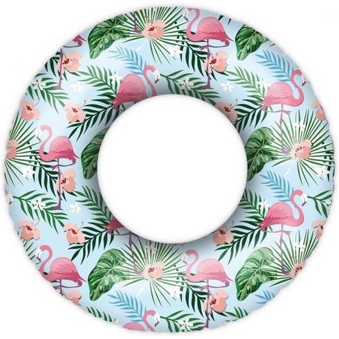 어른 수영튜브 성인 암튜브 원형 성인용 풀 튜브 인쇄된 플로트 여름 해변 파티 이너 튜브, Pattern-Flamingo, 32 inch