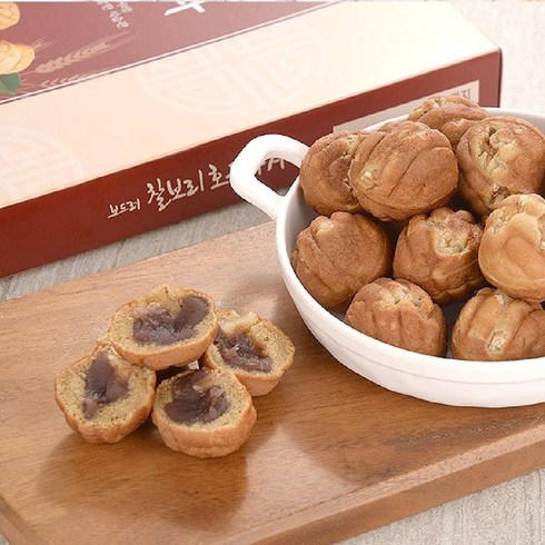 보리마을 찰보리호두과자 100개입 무방부제 건강간식, 100개