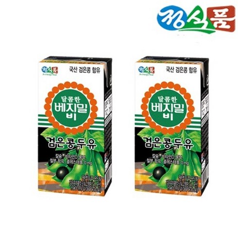 베지밀 달콤한 B 검은콩 두유, 190ml, 64개