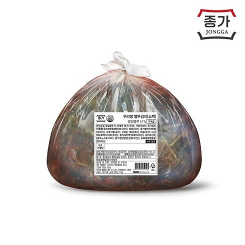 종가 우리땅 열무김치 5kg, 1
