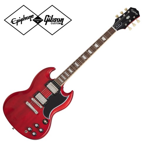 <b>Inspired by Gibson Customshop</b><br />Epiphone 1961 Les Paul SG Standard – Aged 60s Cherry (EIGC61SGACHNH1), *, *, *’/></a></p>
<p class=