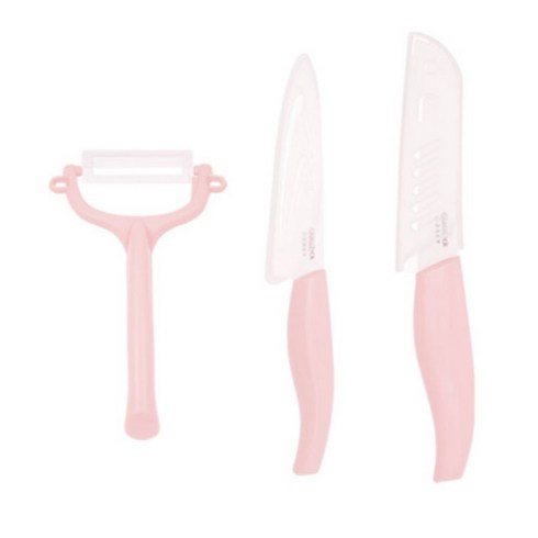 글라스락이유식칼 - 글라스락 베이비 이유식 칼 3종 세트, 2. PINK, 1세트