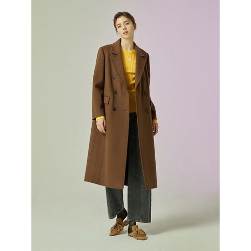 CC콜렉트씨씨콜렉트 케시미어블렌드 더블 롱 코트 C234MSG167 357202