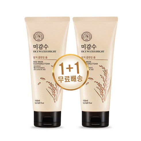 더페이스샵 미감수 브라이트 쌀겨 클렌징폼 150ml 1+1, 1개