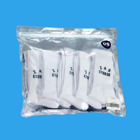 아이앱스튜디오 - [정품] 아이앱 스튜디오 삭스 화이트 (5개입) IAB Studio Socks White (5 Pack) 606504, 5개