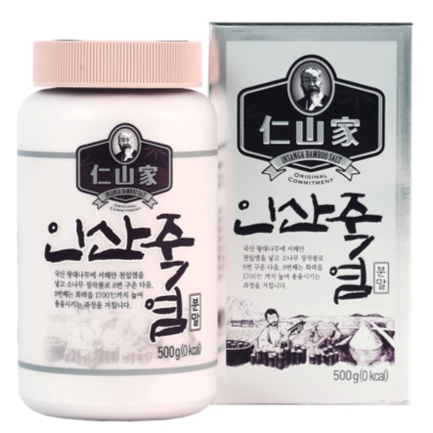 [정품] 인산가 9회 죽염 분말 500g, 1개