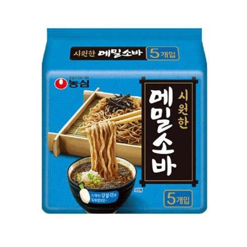 농심 메밀소바, 127g, 20개