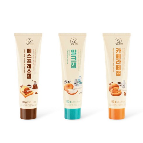 강릉커피잼 밀크 카페라떼 에스프레소 잼선물 튜브형 han*86316Wq, 카페라떼100g, 본상품선택