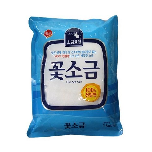 샘표 소금요정 꽃소금 1kg x 3개