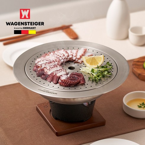 2023년 가성비 최고 바겐슈타이거 스팀워머 - 스텐 스팀워머 찜 편육 보쌈 냄비 스팀워머 접시, 1개, 바겐슈타이거스텐스팀워머