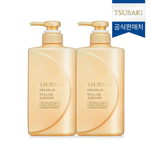 츠바키트리트먼트 - 츠바키 프리미엄 볼륨& 리페어 컨디셔너, 490ml, 2개