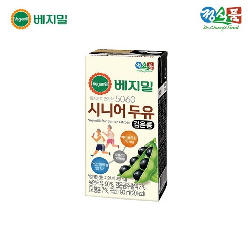 베지밀 5060 시니어 두유, 190ml, 96개
