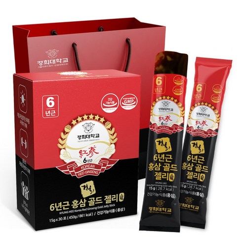 경희대학교 6년근 홍삼스틱 골드 젤리스틱, 450g, 1개