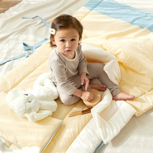 아가방 유아 어린이집 프리미엄 모달 사계절 낮잠이불 세트 디자인스킨, 그레이