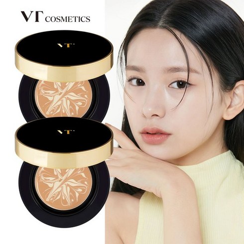 브이티코스메틱 도자기피부 VT 에센스 스킨 파운데이션 팩트 듀오, 23호
