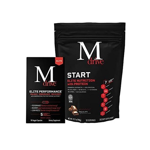 2023년 가성비 최고 엘리트드라이브 - 엠드라이브 엘리트 에너지 부스터 시작 매일 영양 단백질 분말 건강 VO2맥스