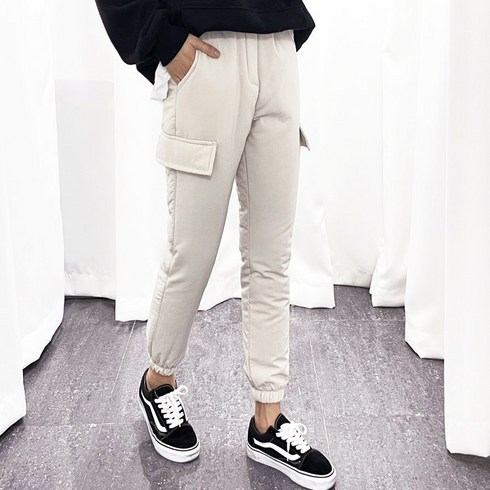 2023년 가성비 최고 여자골프웨어 - 더탑 여성용 패딩바지 조거팬츠 카고바지 골프바지