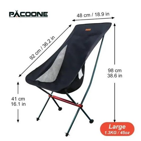 pacoone 의자 - PACOONE 야외 휴대용 캠핑 의자 옥스포드 천 접이식 긴 좌석 낚시 바베큐 피크닉 해변 초경량 의자 신제품, 2) SYHS02
