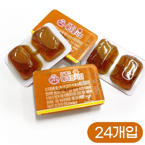 [오뚜기] 오쉐프 일회용 메이플시럽, 11g, 24개