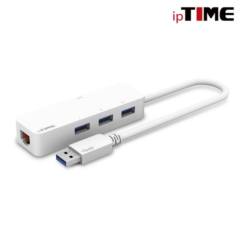 u1003+ㅈ - ipTIME U1003 [유선랜카드/USB/1000Mbps] USB3.0 허브*3포트, 상세페이지 참조, 1개