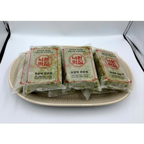 쑥떡 쑥인절미 1k (100g x 10입), 기본형, 10개, 1kg