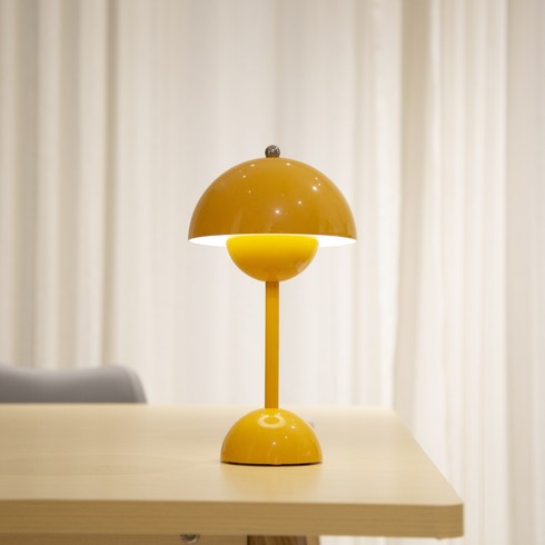 스네몬 플라워팟 버섯 조명 led 무드등 수유등, 옐로우