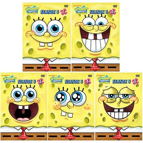 [DVD] SpongeBob SquarePants Season 5 보글보글 스폰지밥 시즌5 5종세트, 없음