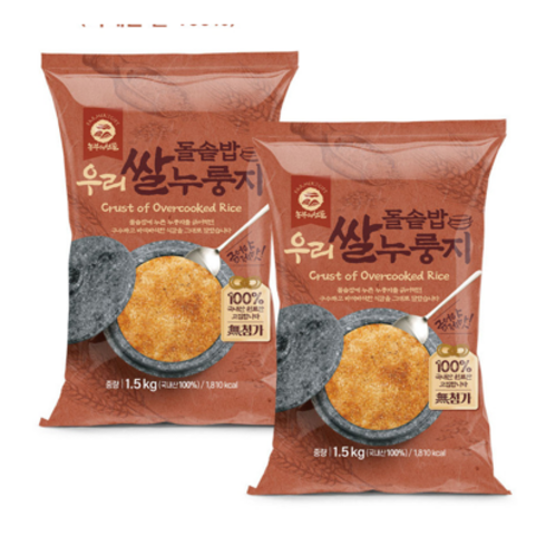 농부의선물누룽지 - 농부의선물 우리쌀 돌솥밥 누룽지 3kg, 본상품선택 × 1, 1개