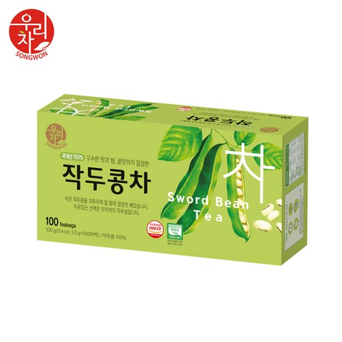 우리차 송원식품 작두콩차, 1g, 100개입, 1개