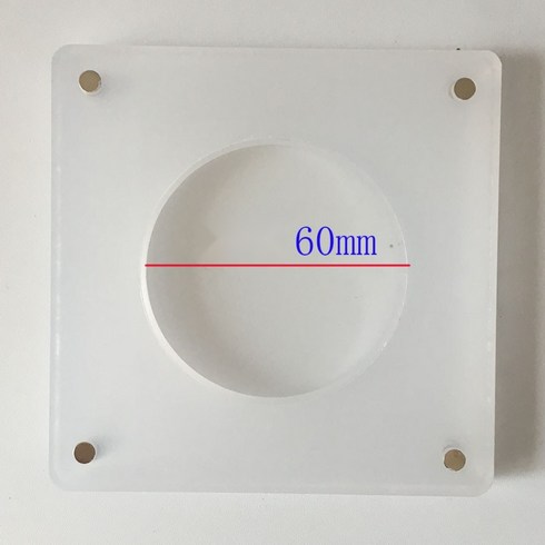 캔뱃지보관 전시장 캔뱃지커버 아크릴케이스 투명 보관함 정리, 200x100MM(2구홈8mm), 60mm(58개용), 5팩